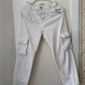 White Cargo Pants